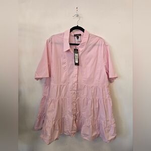 NWT Renuar Light Pink Tiered Blouse